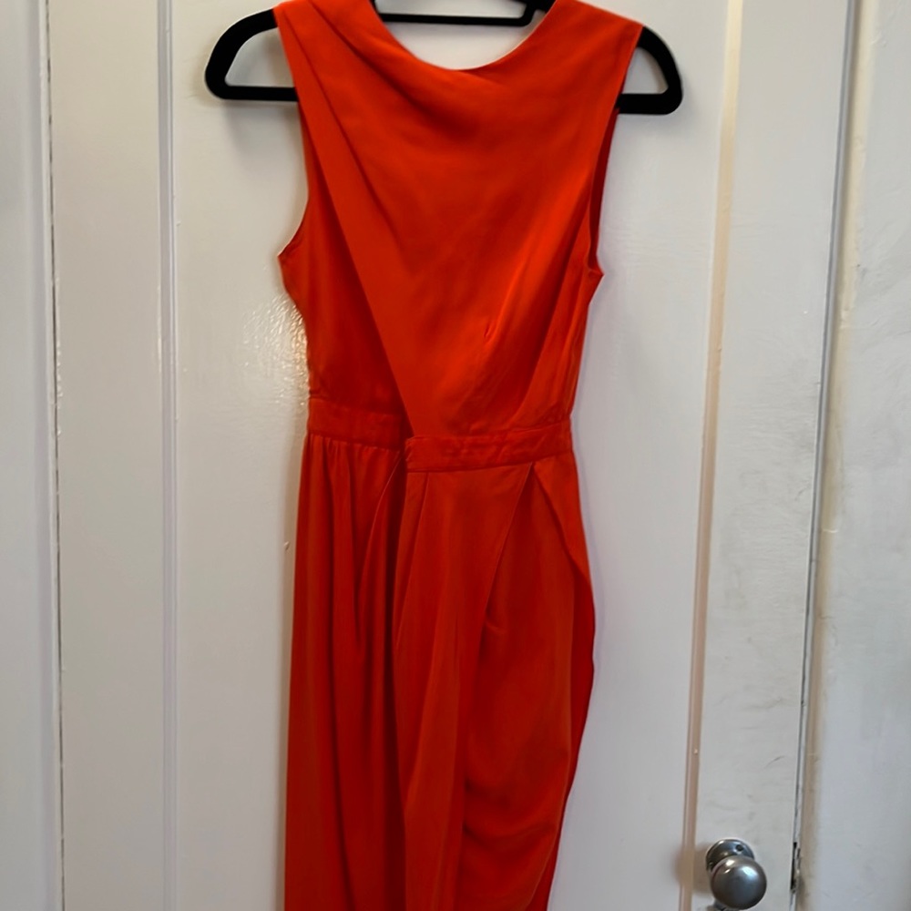 Shakuhachi Asymmetrical cut out silk dress